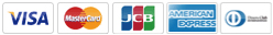 VISA MASTER JCB AMEX Diners